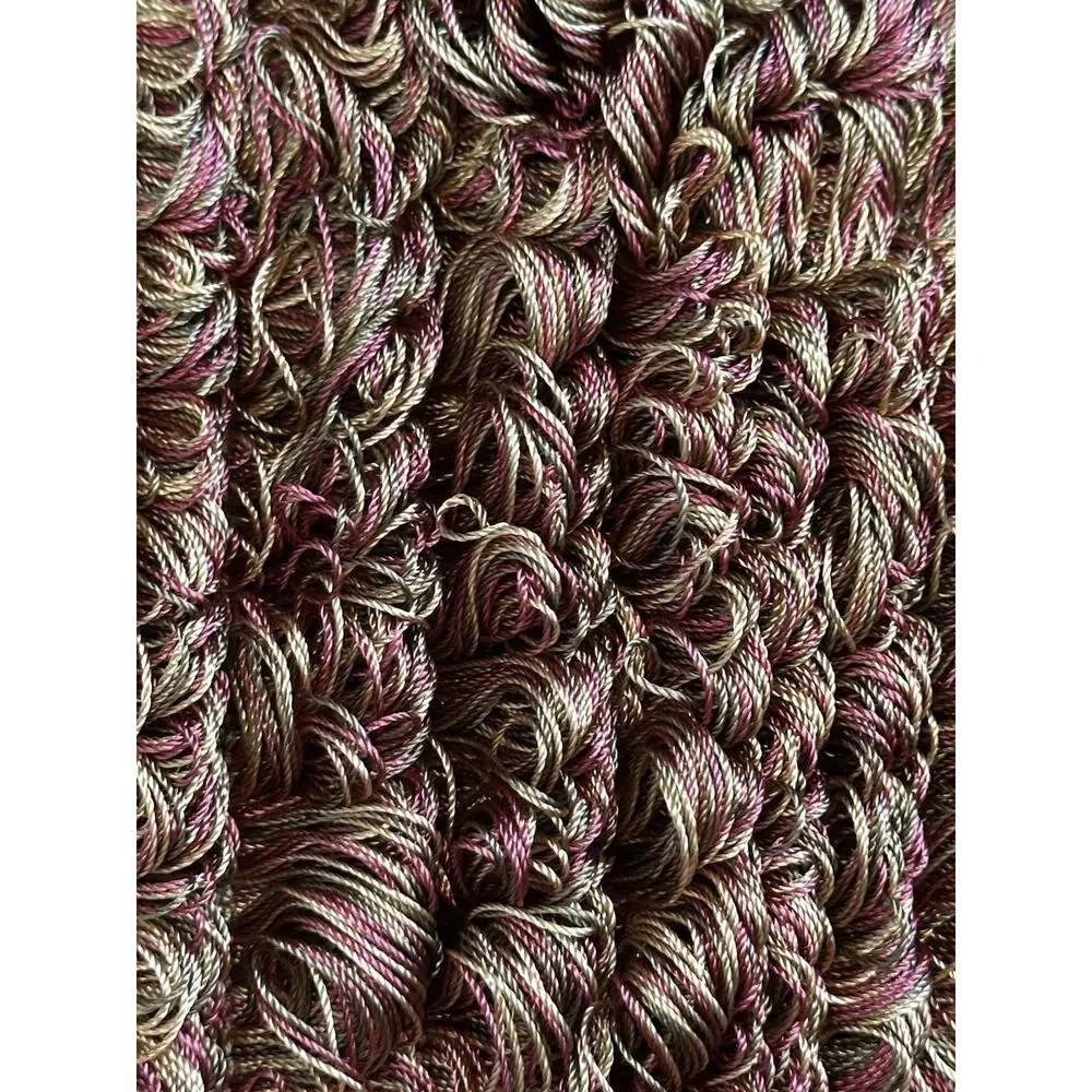 VTG Lauren Hancock Fringe Trim 12 Yards Sewing Decor, Burgundy, Gold Tassel